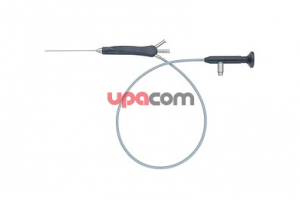 Миниатюрная оптика прямого видения 0°, 1.1 мм, длина 10 см, NiTi, полугибкая, градуированная, автоклавируемая, канал 0.45 мм, ирригационный канал 0.25 мм, длина 140 см, для сиалэндоскопии