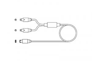 Адаптер, USB к PS/2, для присоединения клавиатуры PS/2 и мыши к WECB0002