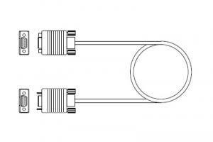 Кабель, VGA,«EVNPS05-0025-MF», мужской-женский, 7,6 м