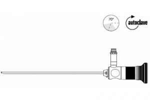 Телескоп, автоклавируемый, направление обзора 70°, широкоугольное поле зрения, рабочая длина 160 мм