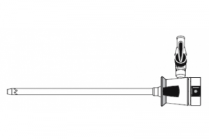 Троакарная трубка, вращающаяся, 1 запорный кран, для телескопов 160 мм, стандартная скорость промывания