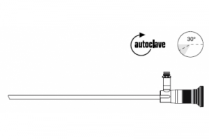 Телескоп, 5,4 мм, короткий, 30° направление обзора, быстросъемный, автоклавируемый