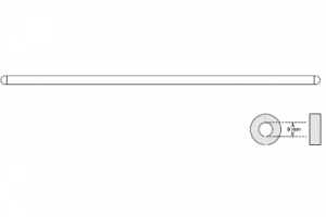 Направляющий стержень, 10 x 350 мм