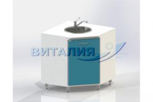 Тумба  на хром.ножках МУ