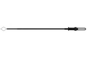 Электрод-петля ромб 7x10x0.3мм удлиненный, штекер 4мм моно