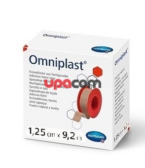Omniplast пластырь фиксирующий без еврохолдера: 1,25 см х 9,2 м.