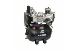 Cattani 45-238 - безмасляный компрессор для 3-х стоматологических установок, c осушителем, без кожуха, с ресивером 45 л, 238 л/мин