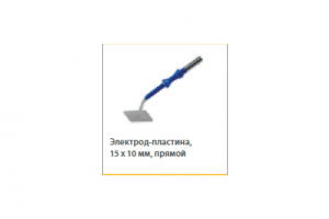 Электрод-пластина прямой стандарт 15x10мм, для 4мм, L=65мм